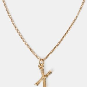 Letter "X" Pendant Necklace